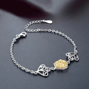 Japan and South Korea fashion accessories s925 silver crystal bracelet female creative personality jewelry wholesale bracelet