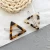Import Japan Style Amber Acrylic Hair Clips Geometric Round Triangle Hairpin Leopard Heart Shape Women Hair Accessories Barrettes from China