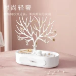 Jewelry Display Stand Tray Tree Storage Racks Earrings Necklaces Rings Jewelry Boxes Case Desktop Organizer Holder Make Up Decor