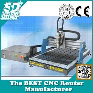 jinan mini cnc milling machine SD4040 with 1.5kw spindle stepper motor HIWIN square guide ballscrew