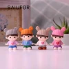 Kawaii Cartoon Girl Figure Doll Fairy Garden Accessories Car, Table Decor Child Gifts Figurines &amp; Miniatures