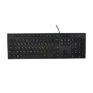 KB216 Quiet and good tactile feel Wired Keyboard for Dell USB Wired Keyboard (Black)