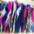 Import Keqiao Factory Lowest Wholesale Price Rainbow Multi Color Jacquard Long Pile Soft Faux Fur For Coat Jackets Fake Fur Fabric from China