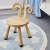 Import kids bedroom decorative furniture wooden cute sheep cow giraffe sika deer animal shape chair from China