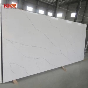 kkr quartz stone white kitchen table top, quartz stone vietnam