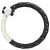 Import Korean fashion camellia black and white personalized pu leather handlebars women girl car diamond pearl steering wheel cover from China