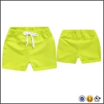 KY wholesale high quality children kids summer drawstring waistband cotton shorts for boys