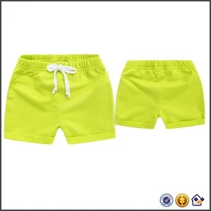 KY wholesale high quality children kids summer drawstring waistband cotton shorts for boys