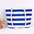Import Large Canvas Tote Bag Wholesale Reusable Striped Shopping Cotton Canvas Tote Bag from China
