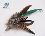 Large Pheasant feather Peacock feather mount trimming for millinery fascinator Wool felt hat decoration