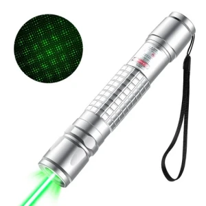 Laser Pointer Pen Sight 532nm  2000 to 3000 meters Lazer Green Laser Pointer with Star Pattern by 1x18650 battery