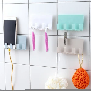 Latest arrival bathroom hook creative mobile phone holder wall hanging hook