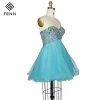 Latest Design A-line Top Rhinestone Beaded Chiffon Short Homecoming Party Dress