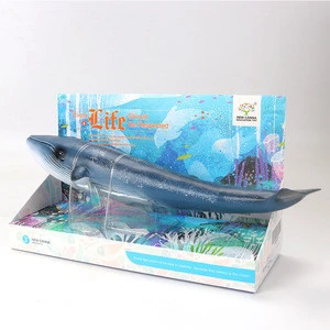 Latest Hard Vinyl Material Solid Animal Figure Sea Animal Whale  Model Educational Toys