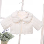 Latest Kids Party Bolero Baby Winter Shawl Kids Fur Coat Children Garments PJ007