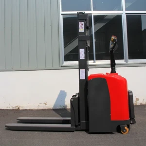 Lifting equipment pallet truck Full electric stacker warehouse industrial walking electric pallet stacker