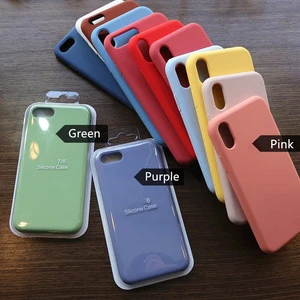 Liquid Silicone Phone Case for iphone 12 11 Pro Max XS XR 6 7s 8s Plus 8+ 5.5 SE 2020 Soft Shockproof Cover Full Protective Case