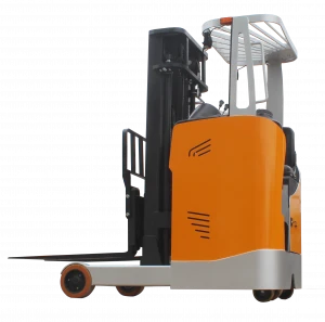 Lithium battery optional electric reach truck pallet stacker seated type reach forklift for material handling