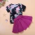 Import Little girl costume pleated sets newest model kids new design clothing sets from China