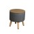 Import Living room furniture funky small cheap velvet ottoman from China
