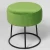 Import Living Room Furniture Modern Design Metal Legs Stool Ottoman from China
