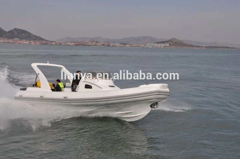 Liya 27feet 250hp cabin cruiser for sale PVC inflatable boat rubber boat