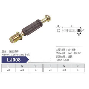 LJ008 furniture screws connecting bolts