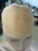 long blonde human hair wig brazilian hair wig 613 Full Lace Wig