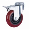 Long way best price 2 3 4 5 inch 45-150 kg material PP core PU hammer caster