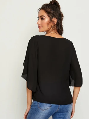Loose Women Casual Shirt Lady Puff Sleeve Blouse
