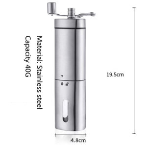 Low price Stainless Steel hand crank coffee grinder machine,coffee bean mill
