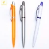 LQPT-PP107 silver or other colors personalized custom click action plastic pen for factory warehouse writing using