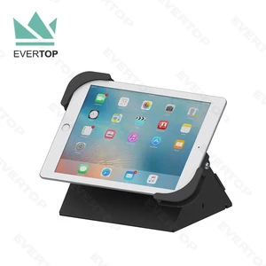LST09-D Metal Key Lock Counter top for iPad Tablet PC Display Stand Mount, Anti-theft Countertop Tablet Security Stand Bracket f