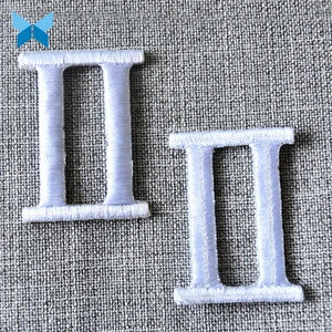 Luxury Machine Embroidery Clothing Label Patches For Sports Shoes