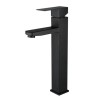 luxury new design cupc lavatory faucet bathroom sinks hot and cold water taps black matte tall basin faucets