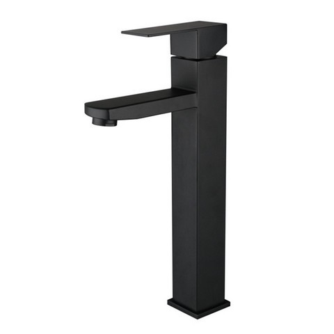 luxury new design cupc lavatory faucet bathroom sinks hot and cold water taps black matte tall basin faucets