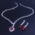 Import Luxury Wedding Bridal Jewelry Fashion Crystal Zircon Square Necklace Earrings Sets from China