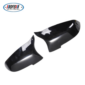 M style ABS car side mirror cover caps rearview mirror cover replacement-glossy black for F10 2014-2016