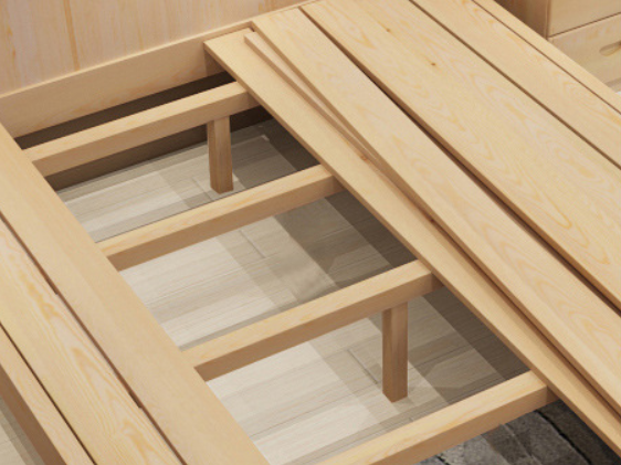 Buy Make To Order Pine Wooden Bed Frame With Drawers Low Price Factory ...