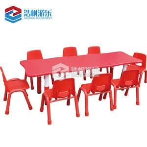 Manufacture Adjustable Children Study Tables Plastic School Furniture Kids Table And Chair Set Use Daycare Kindergarten