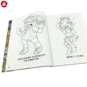 Manufacturer Custom Printing Soft Cover English Education Painting Drawing Illustration Sticker Activity Coloring Children Book