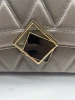 Manufacturer Excellent Quality Famous Brand Grey Women Genuine Leather Long Shoulder Bags Handbag for Women Luxury