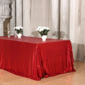 Marious rectangle sequin table cloth white/gold/ silver glitter tablecloth for wedding nantong
