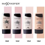 MAXFASFERX Full Coverage Whitening Waterproof Liquid Foundation Makeup Base Cream