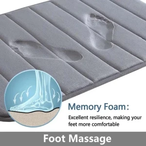 Memory Foam Bath Mat Bathroom Rugs 3 Piece Bath Mats for Bathroom Thick Soft Absorbent Bath Rugs Bathroom Rug Set Shower Mat