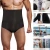 Import men underwear shaper waist tummy high body compression control slimmer girdle panties briefs belly shapewear black girdles waist from China