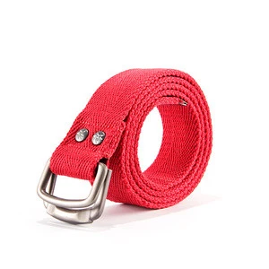 Mens Durable D-Ring Canvas Belt Pant Web Belt