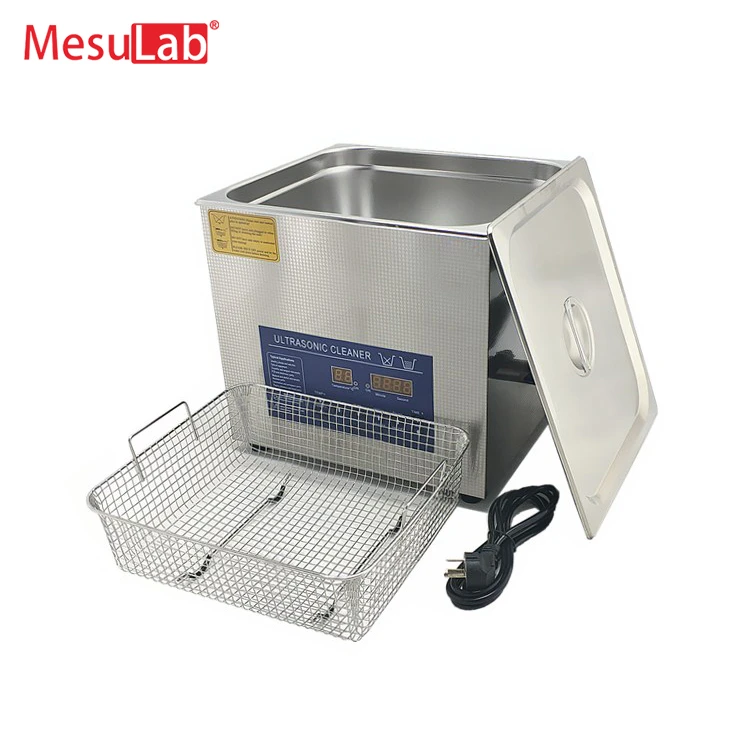 Mesulab China Factory sales  stanless ultrasonic cleaner with wire mesh basket