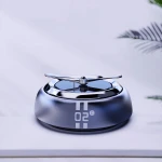 Metal alloy solar driving car aroma diffuser perfume custom air freshener car perfume bottle