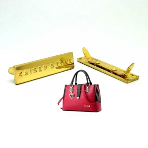 Metal Logo bag purse luggage hat accessories handbag tag bag label for shoes